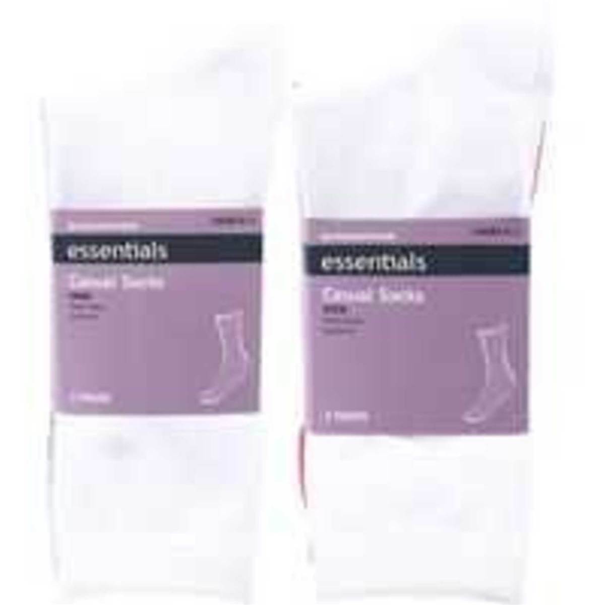 Woolworths Essentials Womens Socks Casual Crew Size 8-11