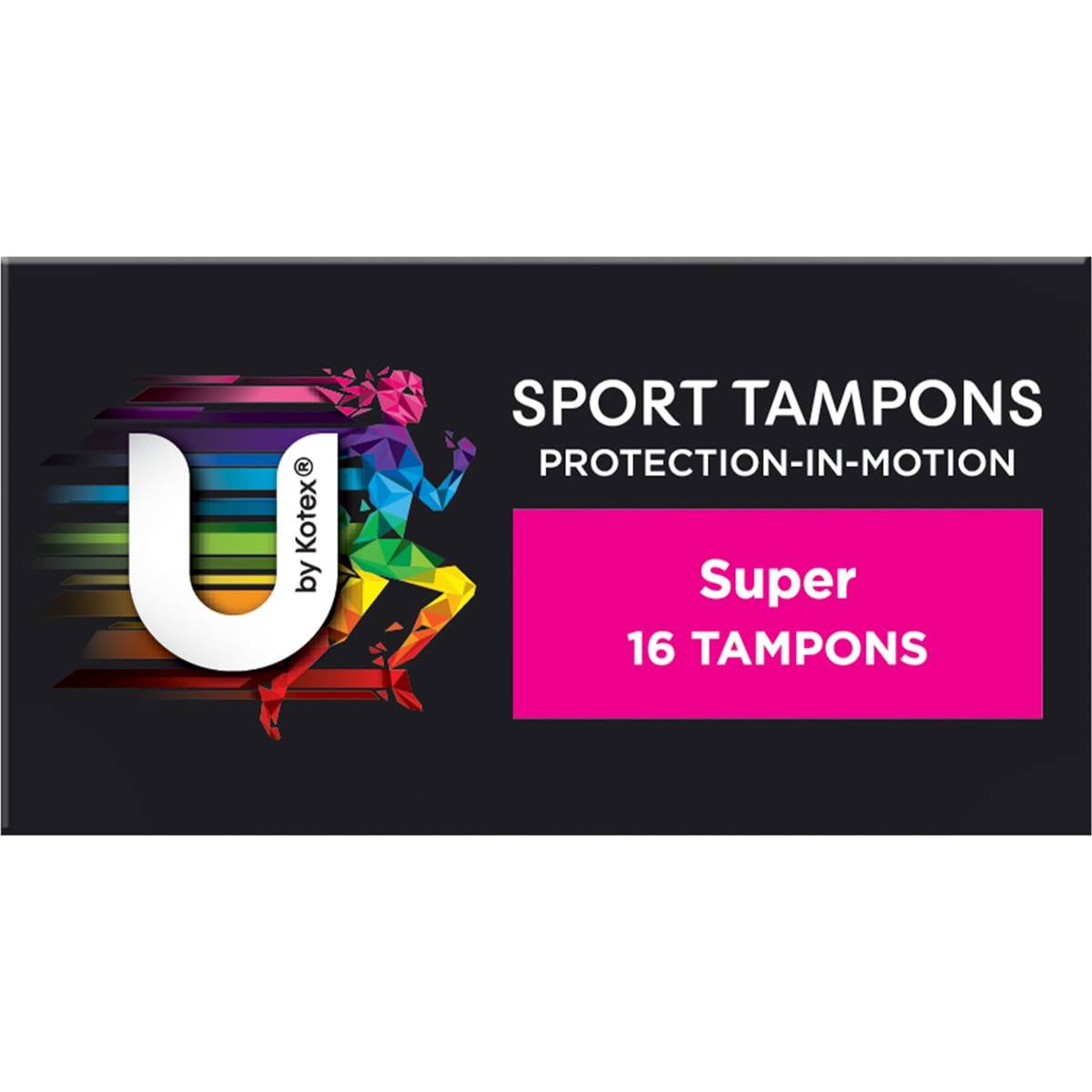 U By Kotex Sport Tampons Super Super 16 Pack Woolworths