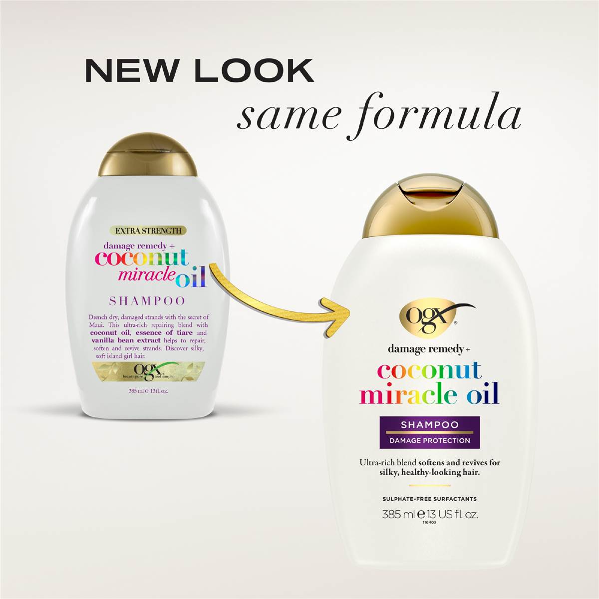 Ogx Extra Strength Coconut Miracle Oil Shampoo Dry Hair 385ml