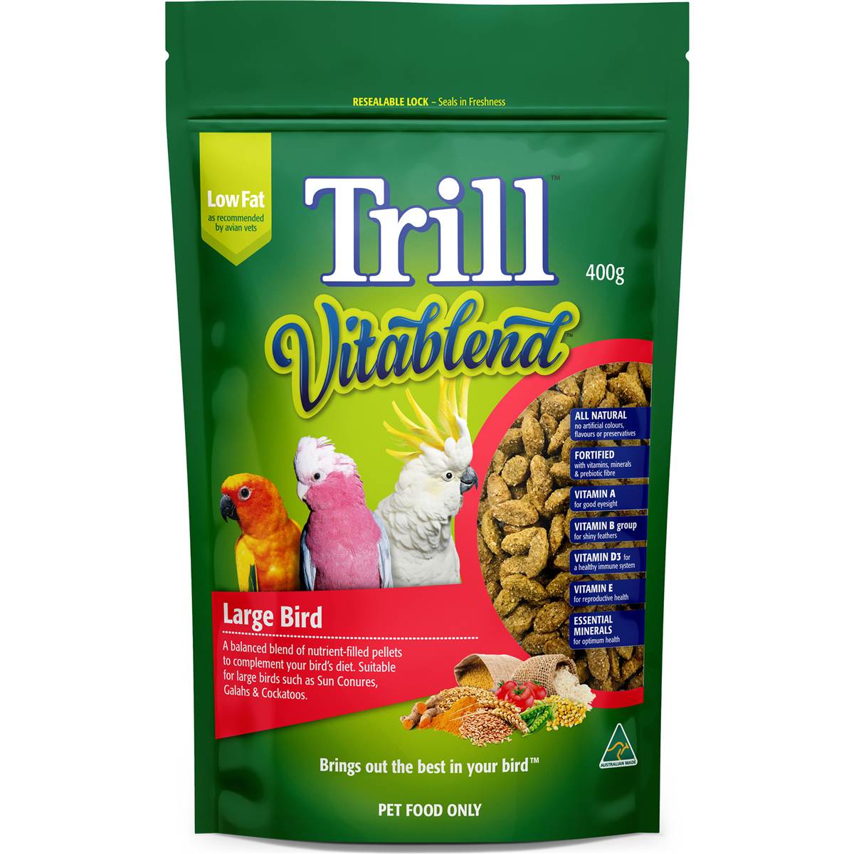 Trill Vitablend Large Birds 400g