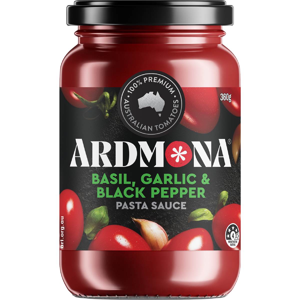 Ardmona Basil Garlic & Black Pepper Pasta Sauce 360g