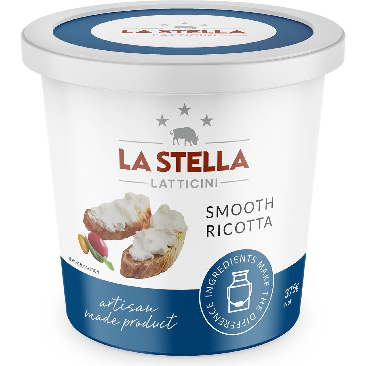 La Stella Latticini Smooth Ricotta 375g