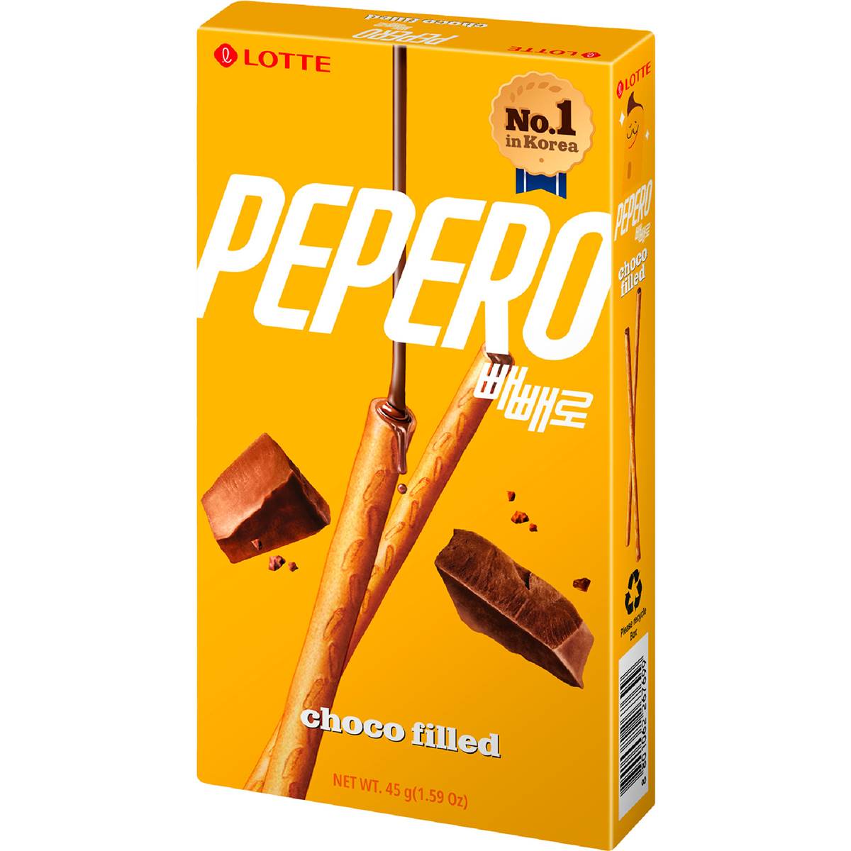 Lotte Pepero Choco Filled Sticks 45g