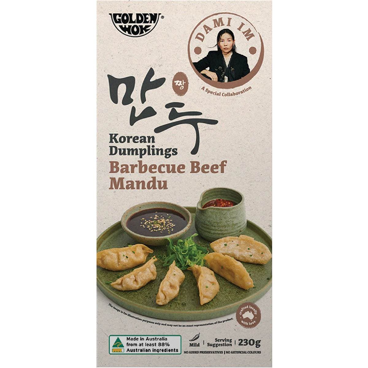 Golden Wok Dami Im Korean Dumplings BBQ Beef Mandu 230g