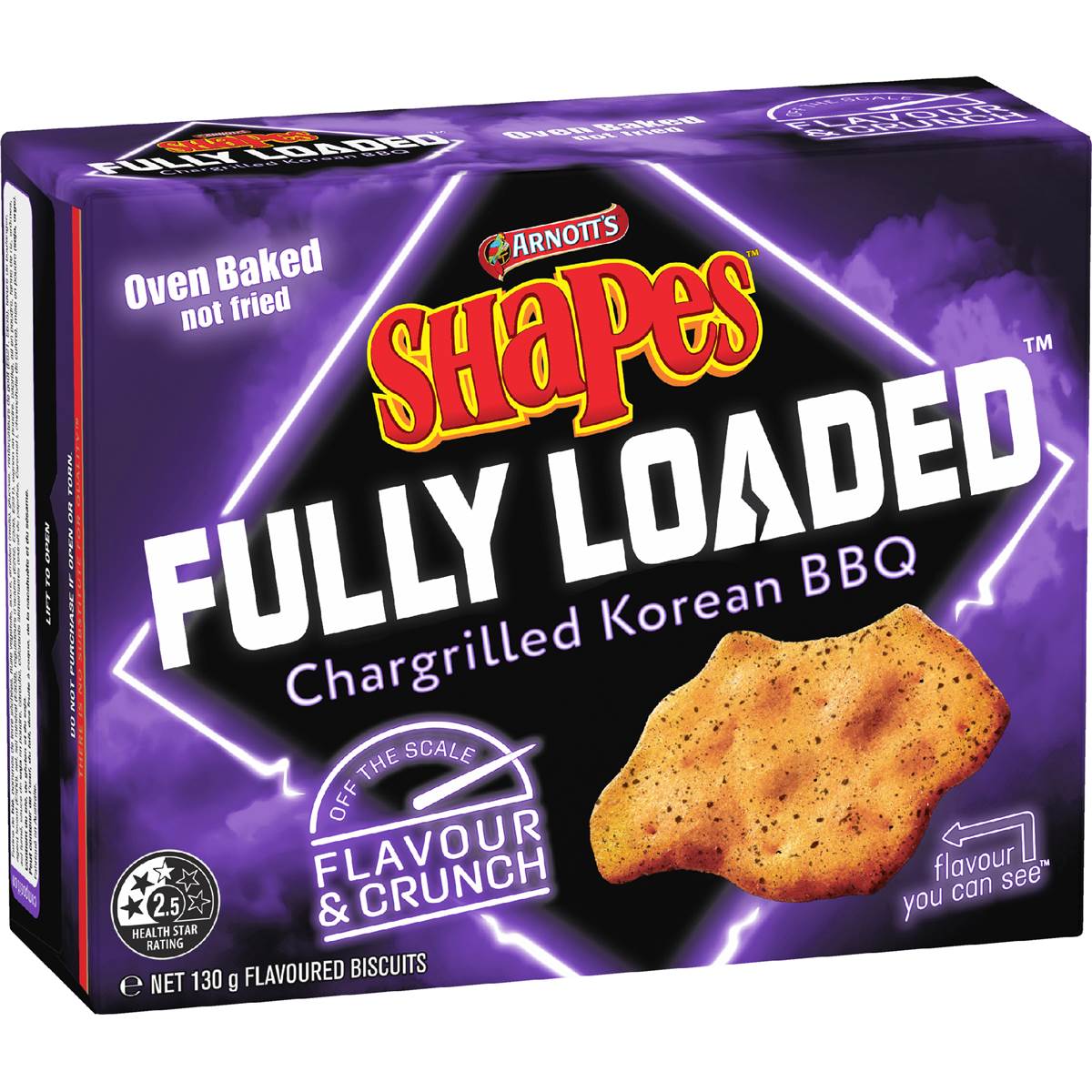 Arnott's Shapes Fully Loaded Korean BBQ 130g