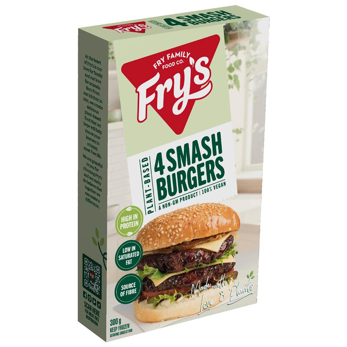 Fry's Plant-Based Smash Burger Patties 300g