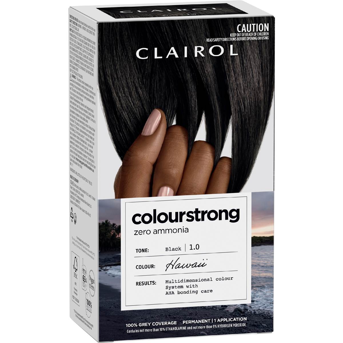 Clairol Colour Strong Hair Dye Black 1.0 each