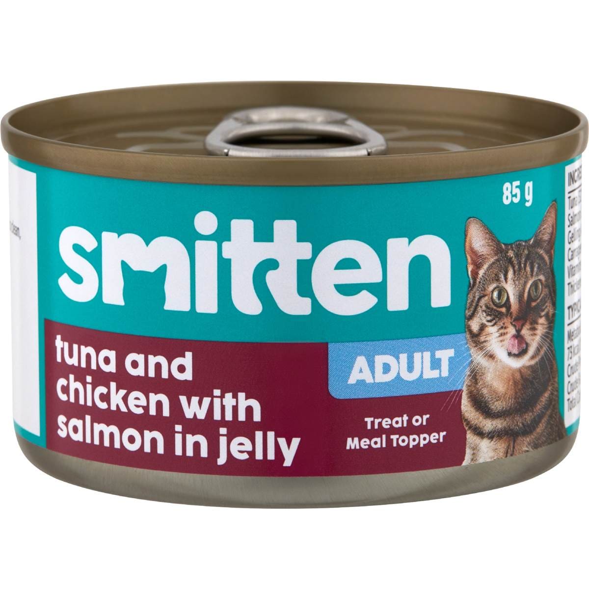 Smitten Adult Cat Food Tuna & Chicken With Salmon In Jelly 85g