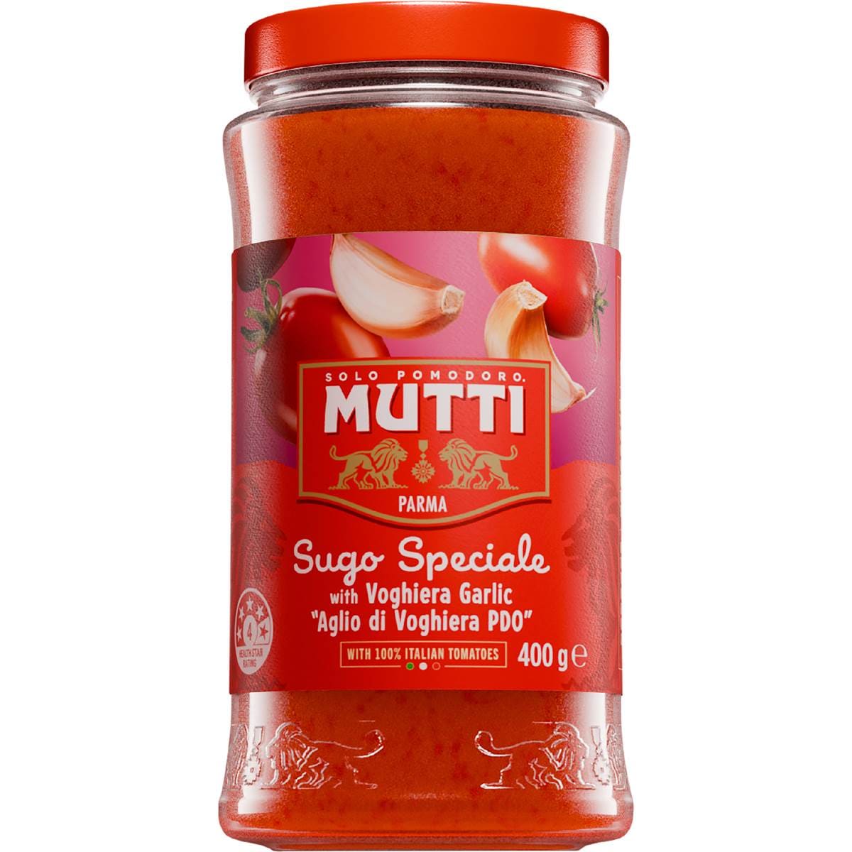 Mutti Sugo Speciale Pasta Sauce with Voghiera Garlic 400g