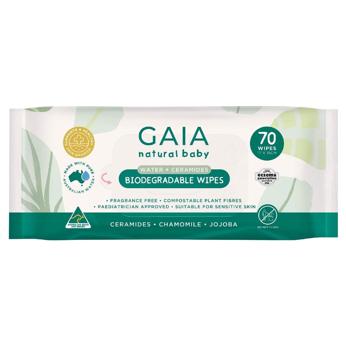 Gaia Biodegradable Baby Wipes 70 pack | Woolworths