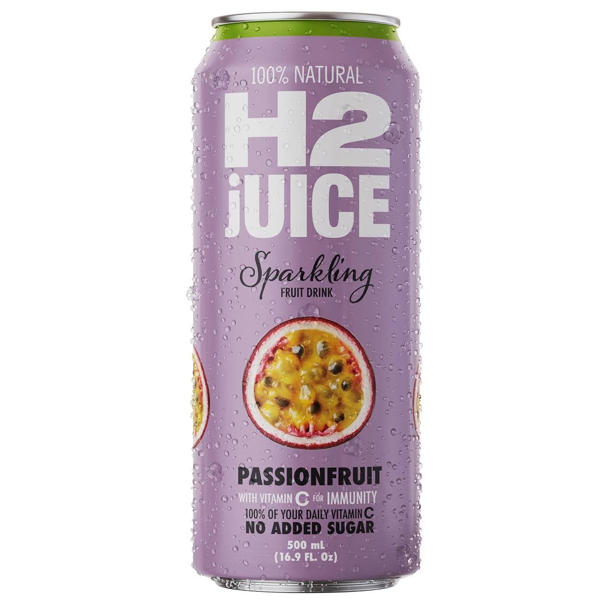 H2juice Sparkling Passionfruit 500mL