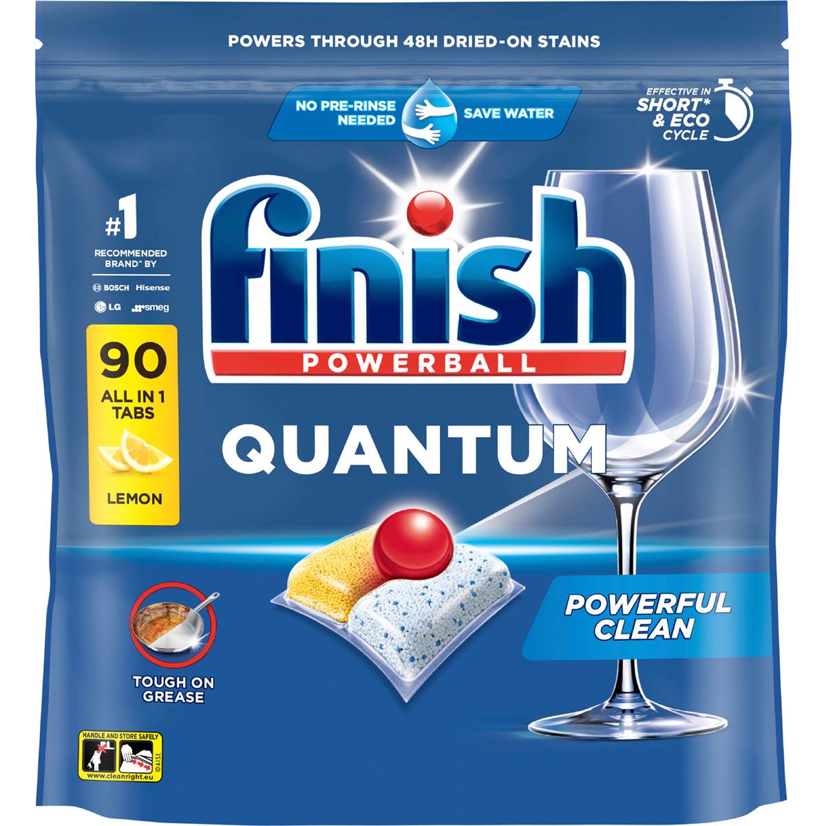 Finish Quantum Dishwashing Tablets Lemon 90 pack