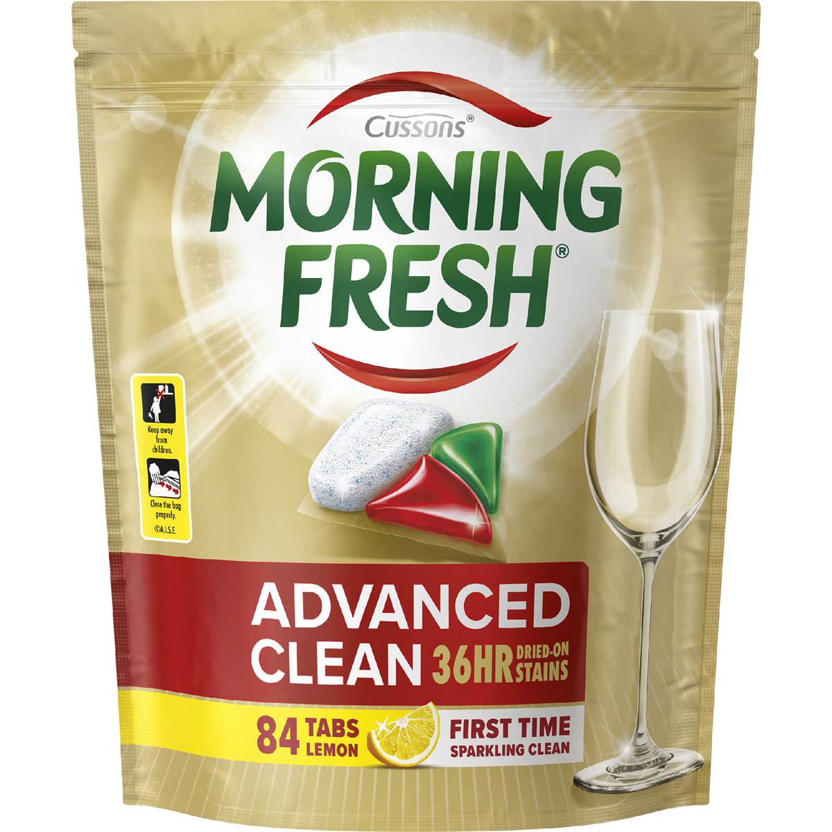 Morning Fresh Advanced Clean Dishwasher Tablets Lemon 84 pack