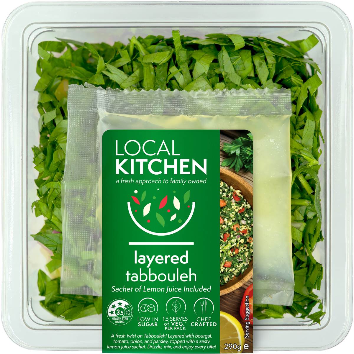 Local Kitchen Layered Tabbouleh Salad Kit 290g
