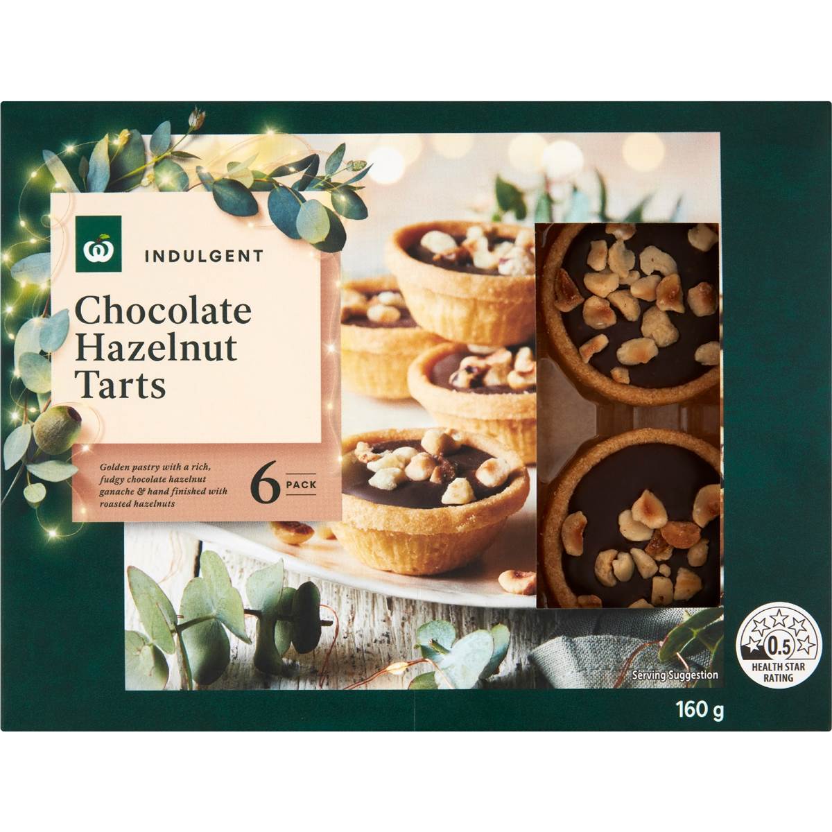 Woolworths Chocolate Hazelnut Tarts pack Woolworths