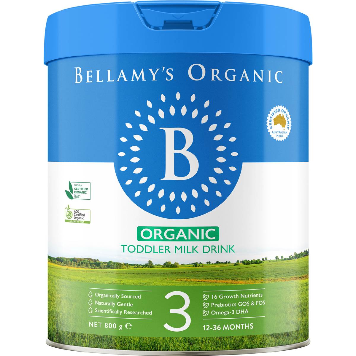 Bellamy's Organic Step 3 Toddler Milk Drink 12+ Months 800g