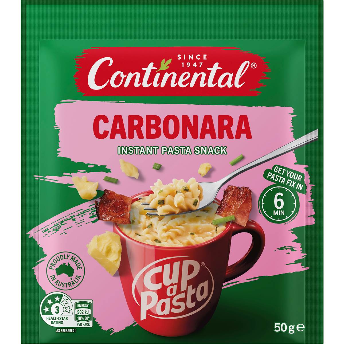 Continental Cup A Pasta Instant Snack Carbonara 50g