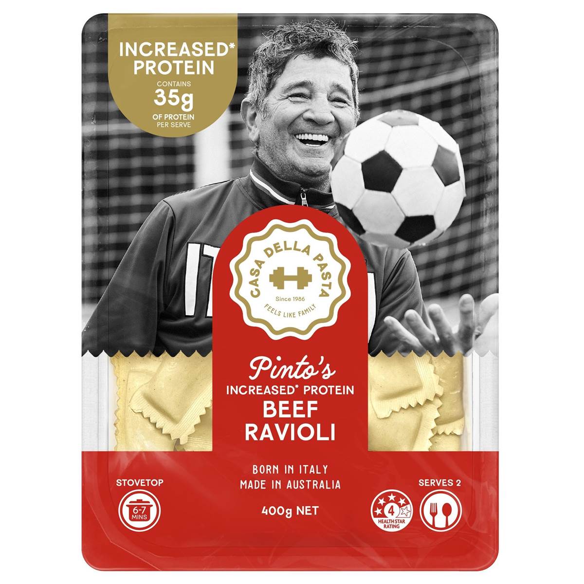 Casa Della Protein Beef Ravioli Pasta 400g