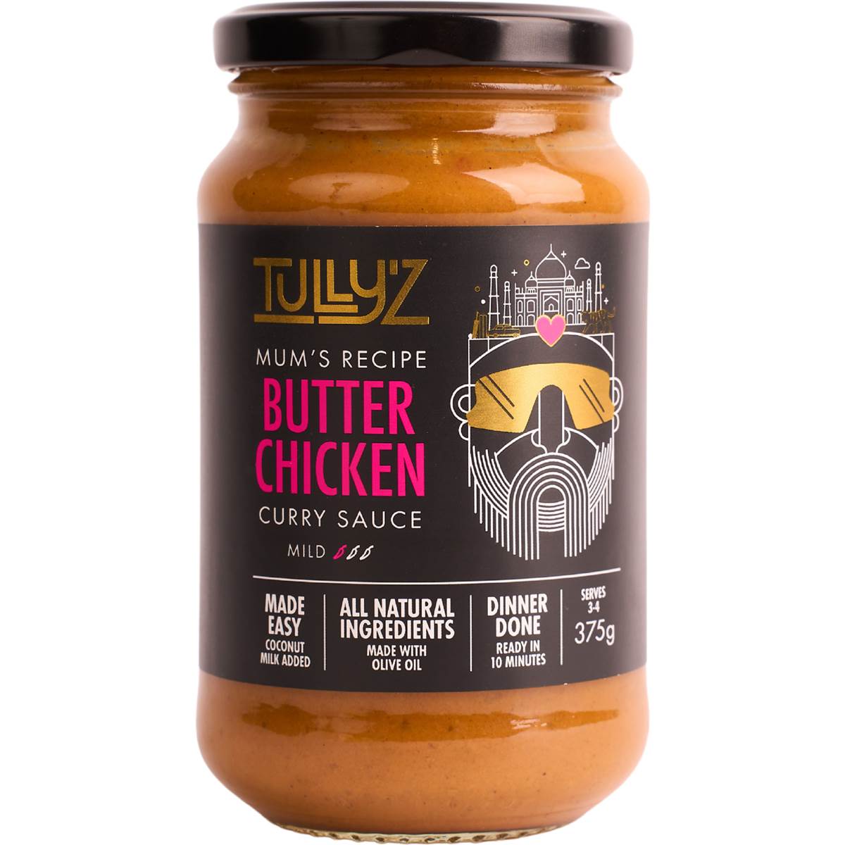 Tully'z Butter Chicken Curry Sauce Mild 375g