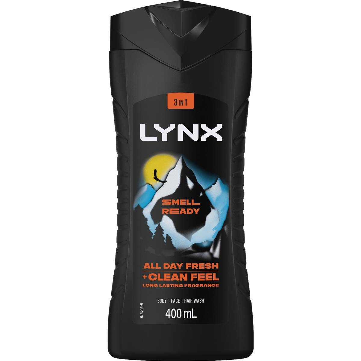 Lynx 3 In 1 Body Face Hair Wash Smell Ready 400mL