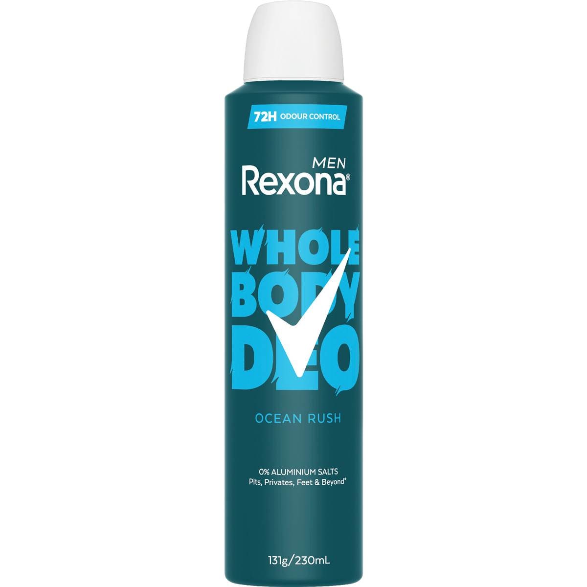 Rexona Men Whole Body Deodorant Aerosol Ocean Rush 230mL