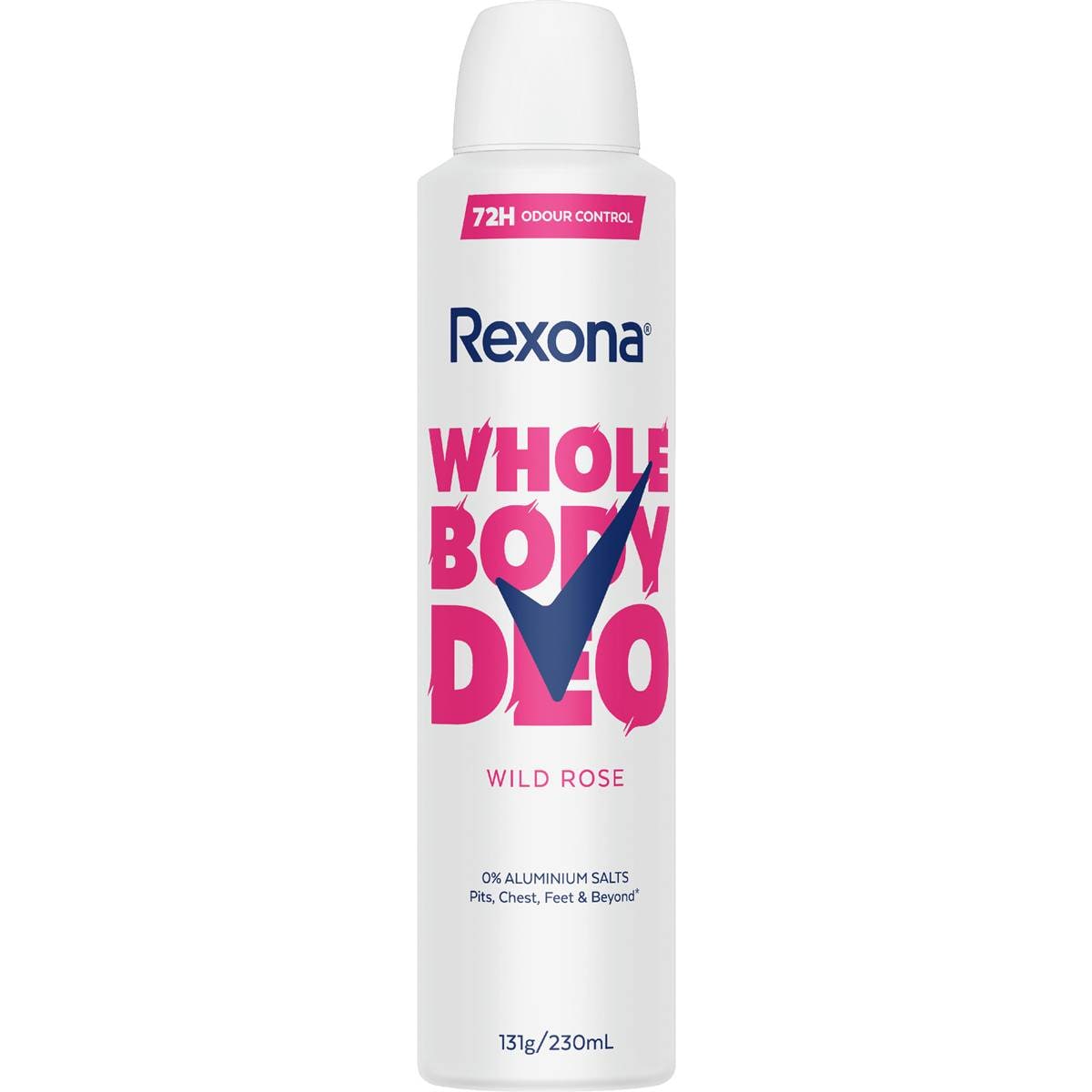 Rexona Women Whole Body Deodorant Aerosol Wild Rose 230mL