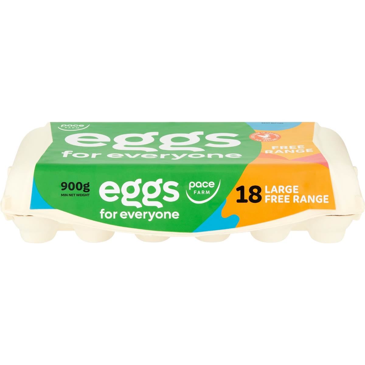 Pace Farm 18 For Everyone Free Range Large Eggs 900g
