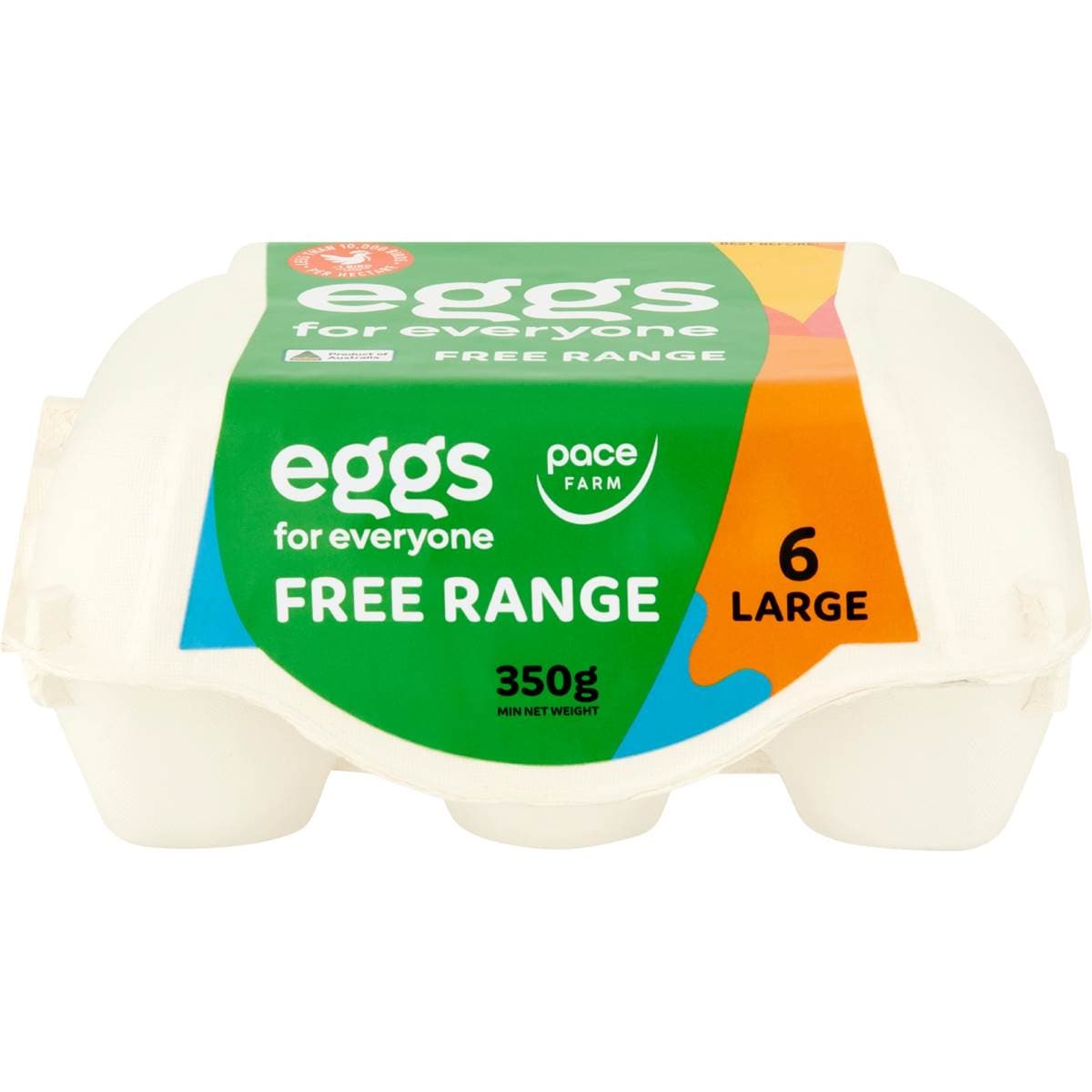 Pace Farm 6 For Everyone Free Range Large Eggs 350g