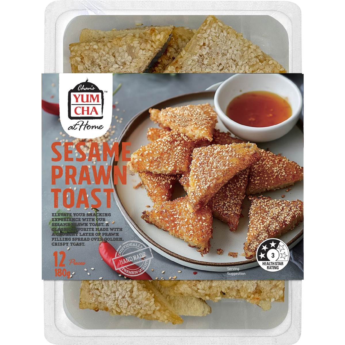 Chan's Yum Cha Sesame Prawn Toast 180g