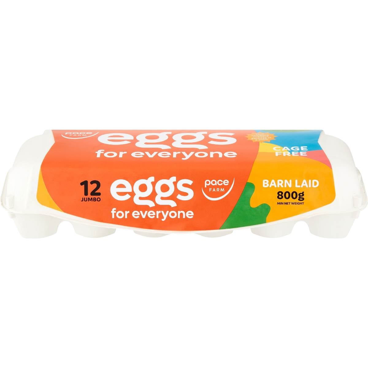 Pace Farm 12 For Everyone Barn Laid Jumbo Eggs 800g