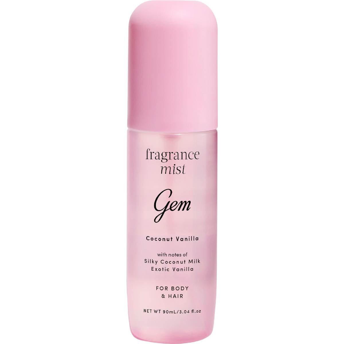 Gem fragrance mist Coconut Vanilla 2本セット Gem Fragrance Body Mist Coconut Vanilla 90mL | Woolworths