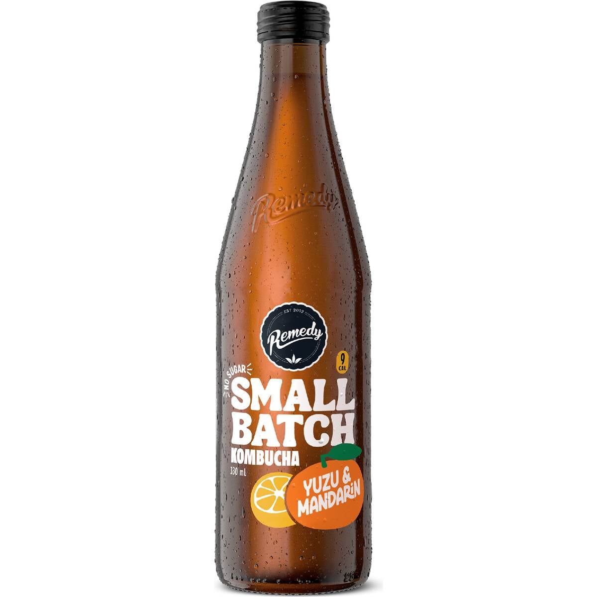 Remedy Kombucha Small Batch Yuzu & Mandarin 330mL