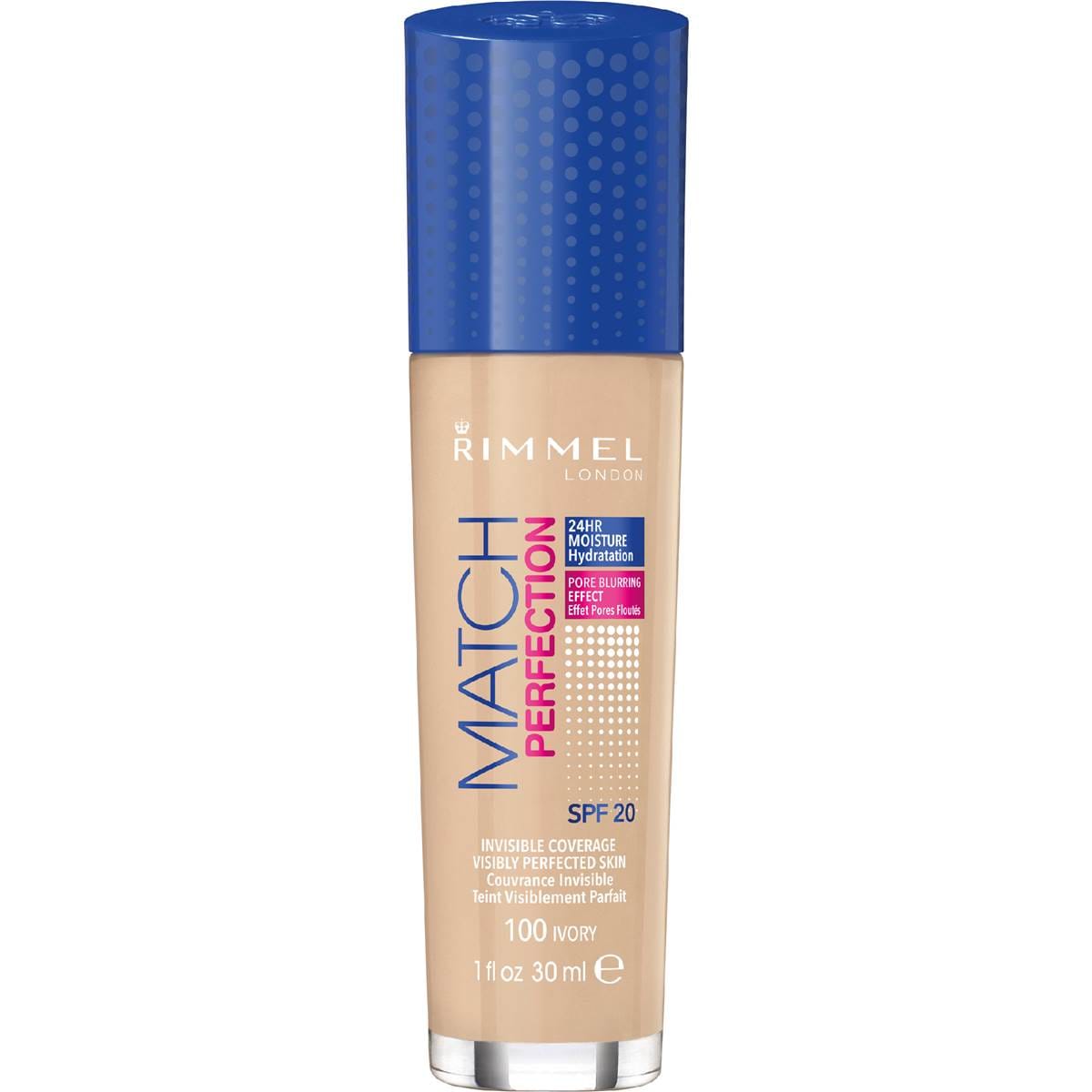 Rimmel London Match Perfection Foundation Ivory 30mL