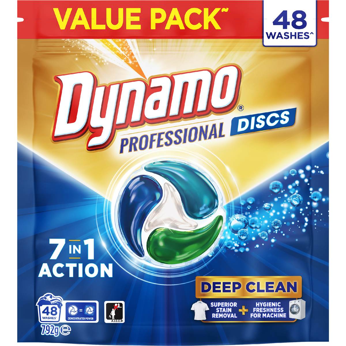 Dynamo Professional Laundry Capsules 7 In 1 Action 48 pack
