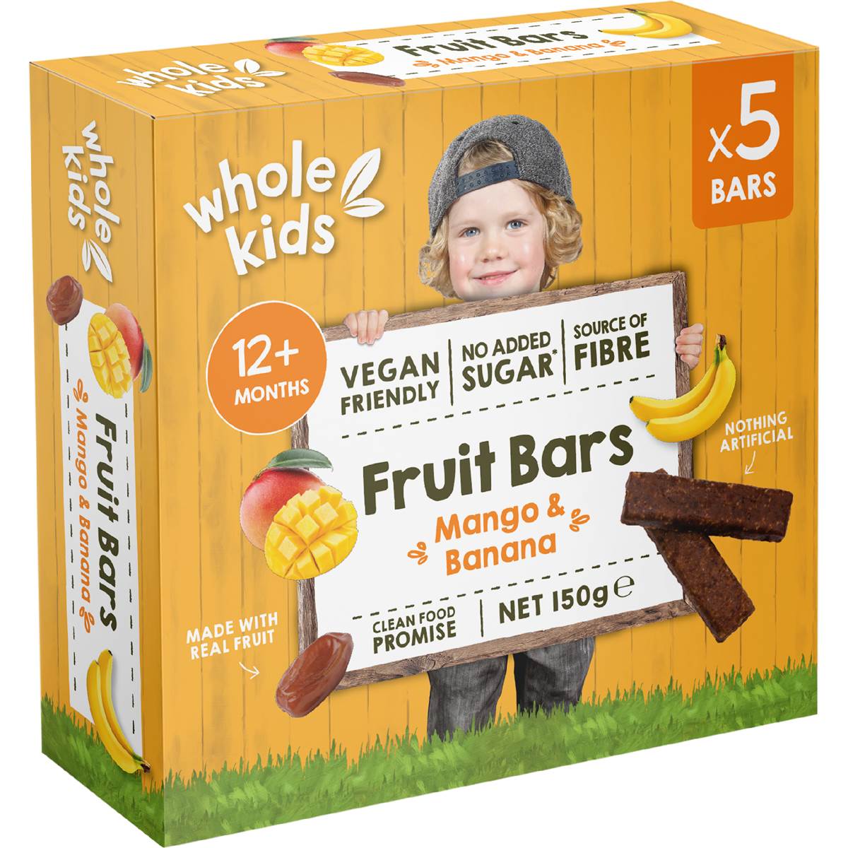 Whole Kids Fruit Bars Mango and Banana 30g x 5 pack