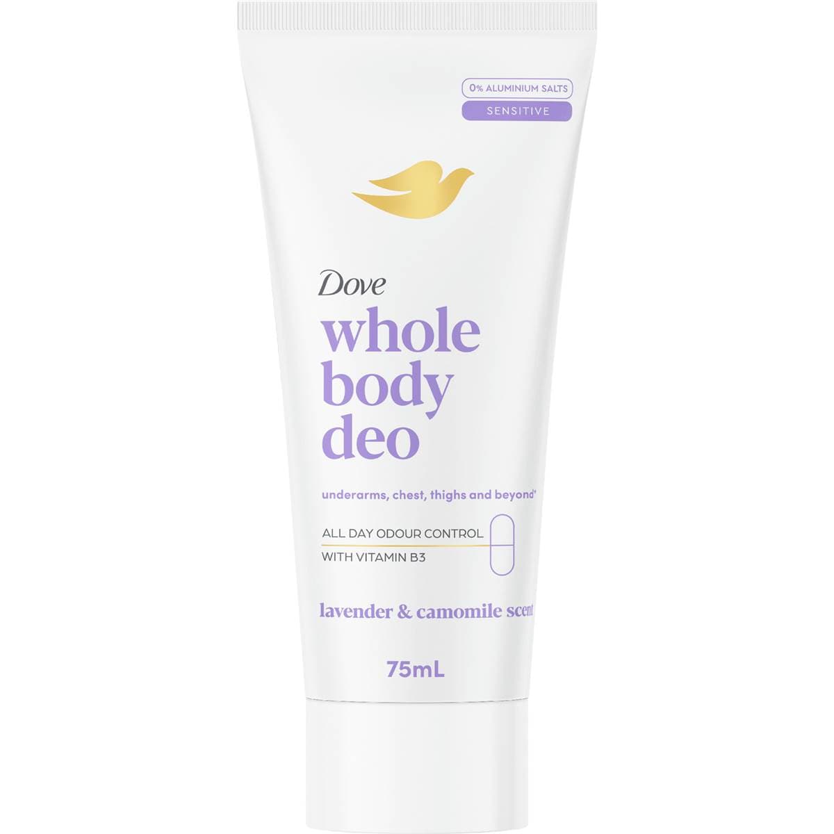 Dove Women Whole Body Deodorant Cream Lavender Camomile 75mL