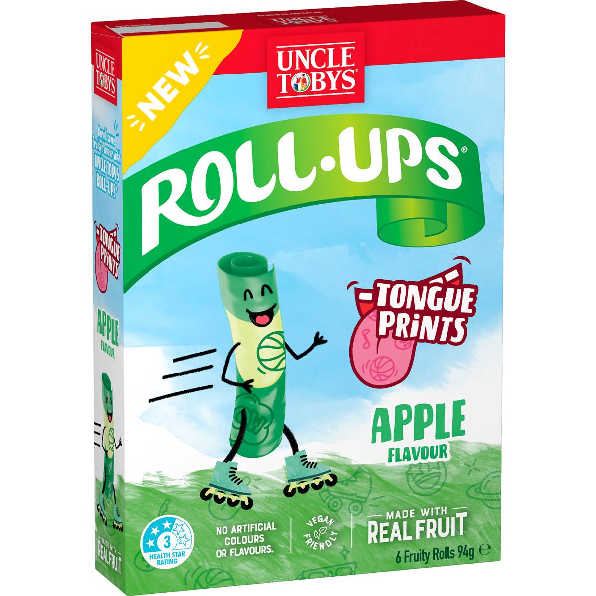 Uncle Tobys Roll Ups Apple 94g 6 pack