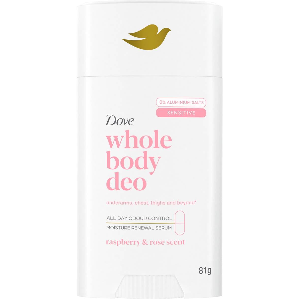 Dove Women Whole Body Deodorant Stick Raspberry Rose 81g