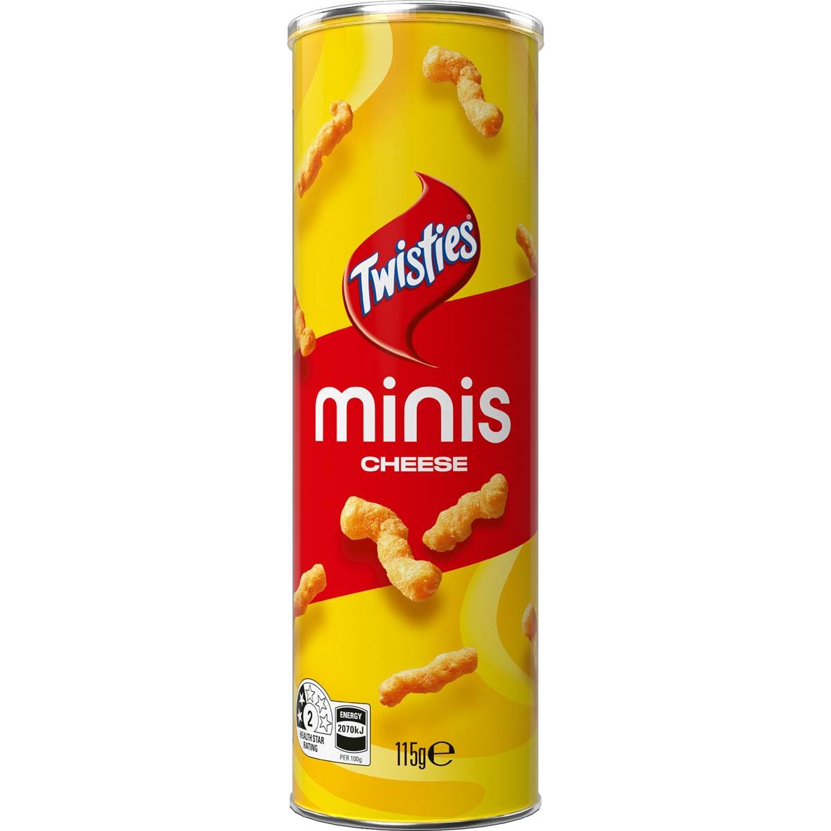 Twisties Minis Cheese Flavoured Snacks 115g