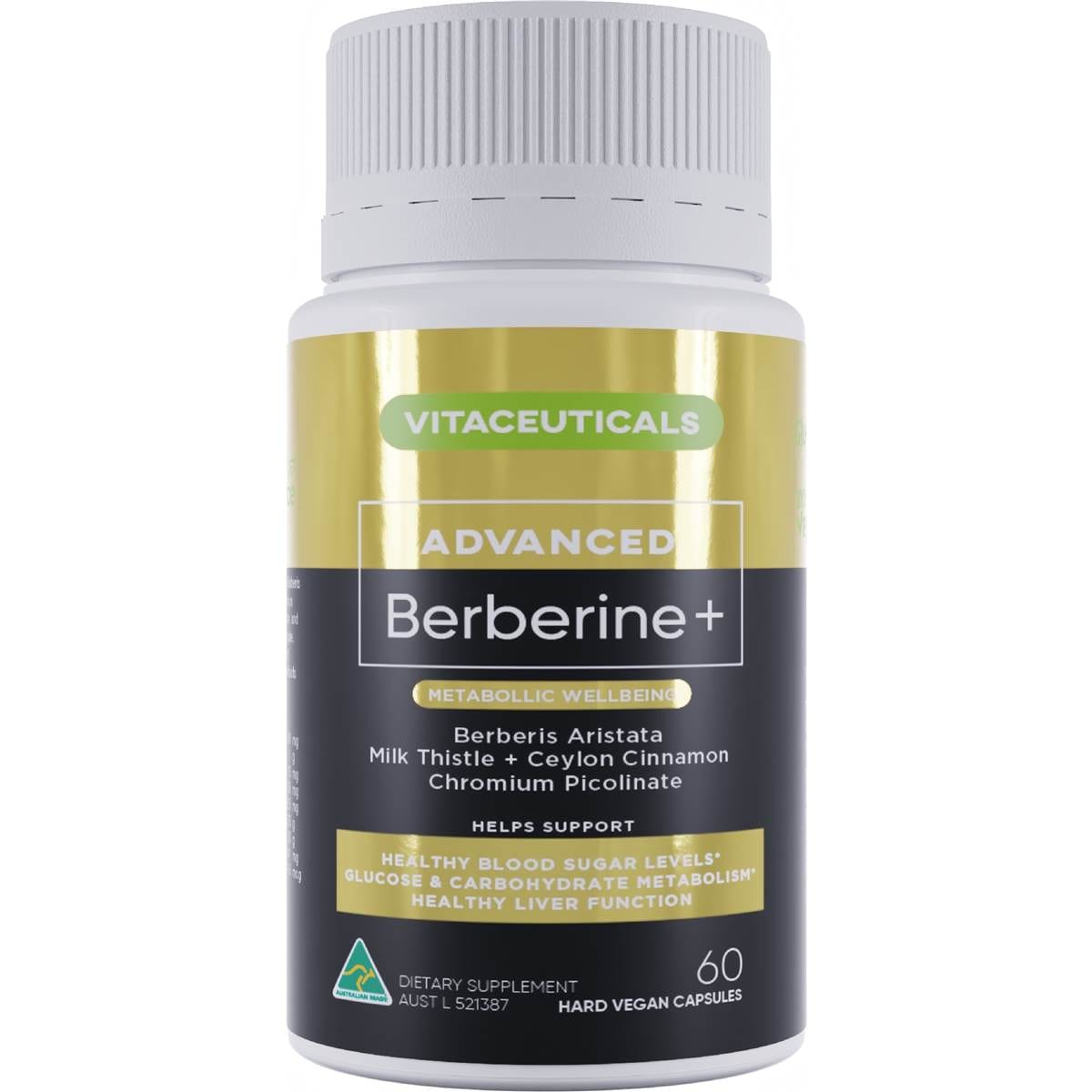 Vitaceuticals Advanced Berberine + Capsules 60 pack