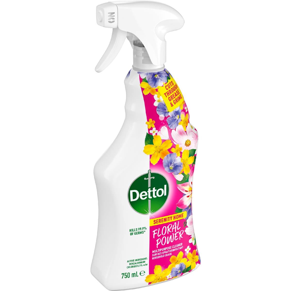 Dettol Serenity Home Multipurpose Spray Floral Power 750mL