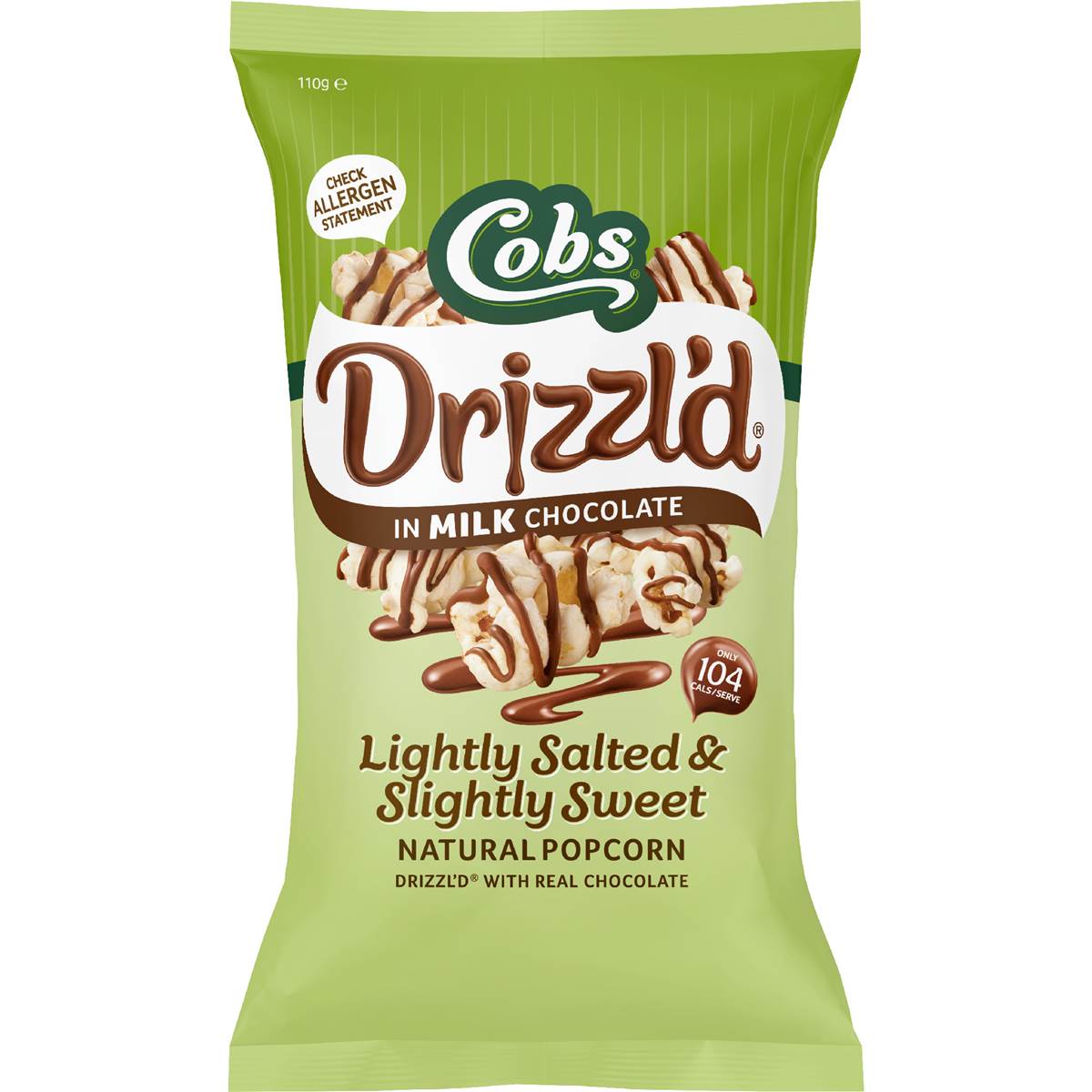 Cobs Drizzled Popcorn Milk Chocolate 110g