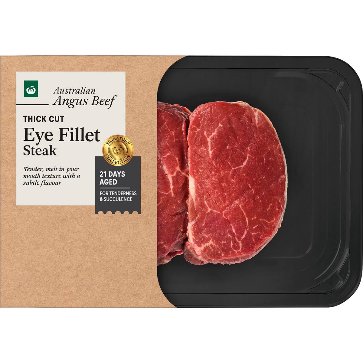 Woolworths Australian Angus Beef Eye Fillet Steak 270g - 420g
