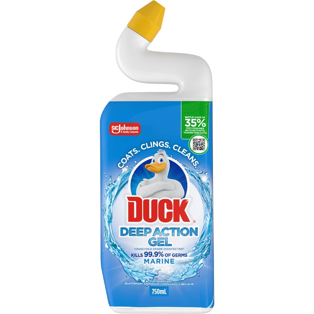 Duck Deep Action Gel Toilet Cleaner Marine 750mL