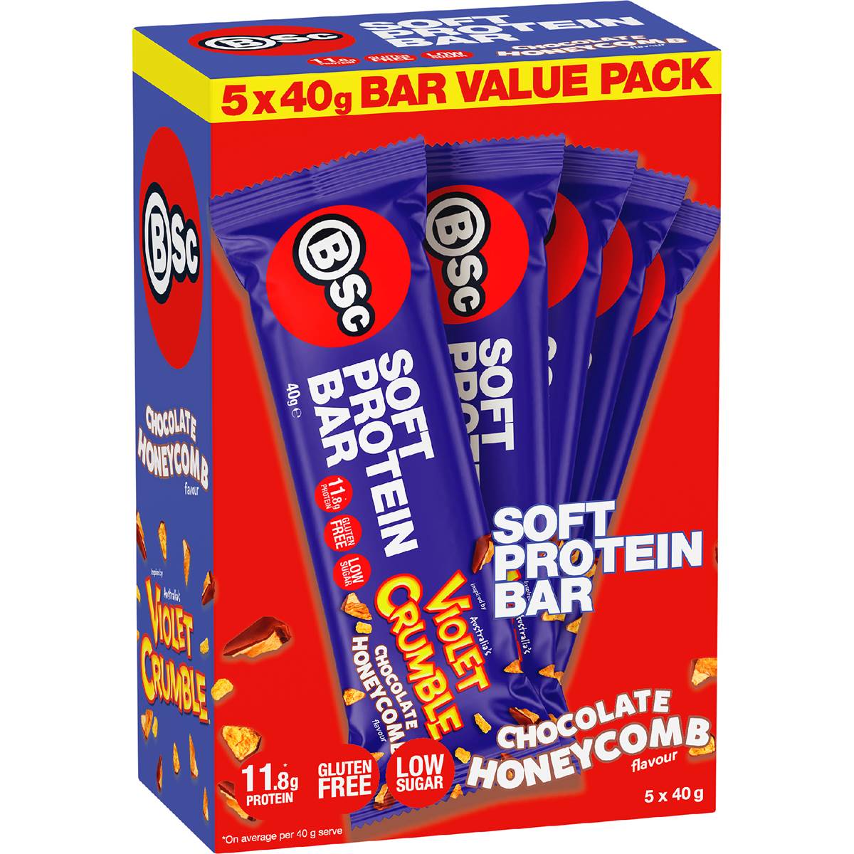 Body Science BSc x Violet Crumble Soft Protein Bar