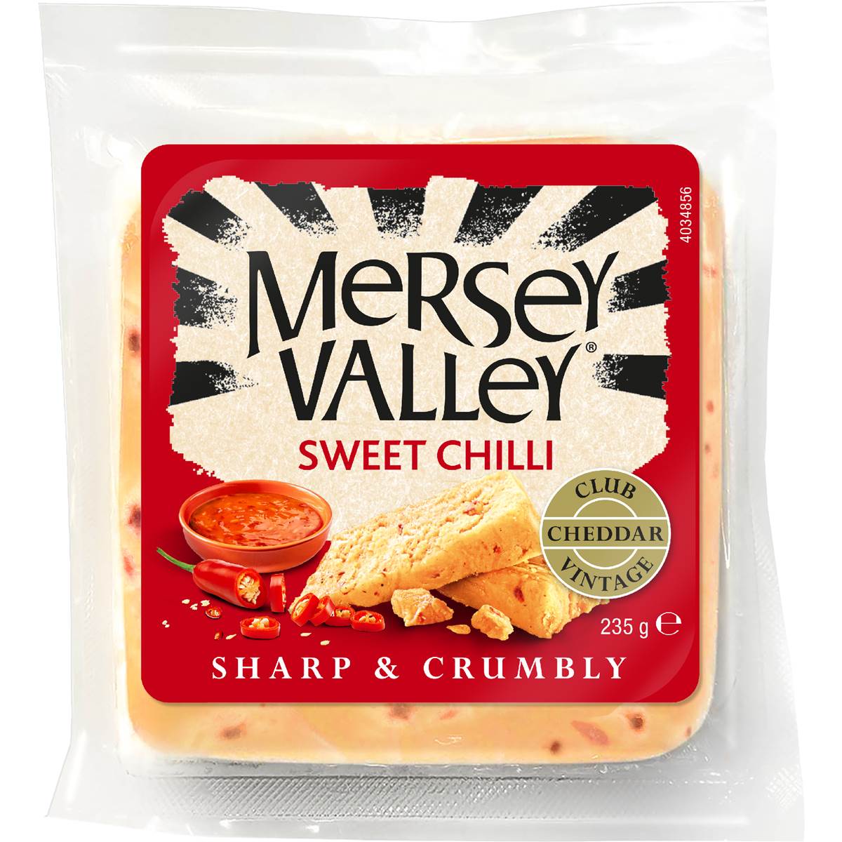 Mersey Valley Sweet Chilli Cheddar 235g