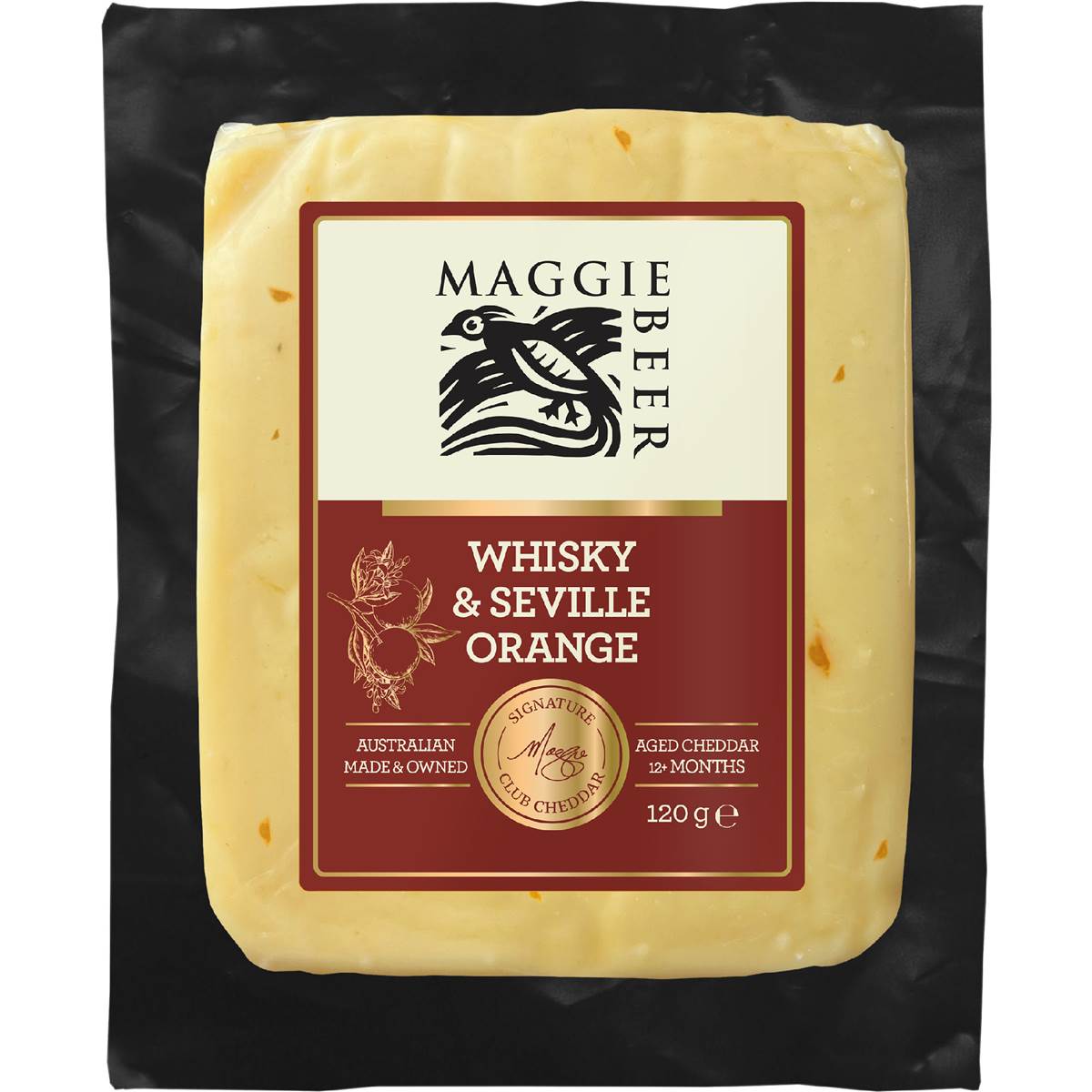 Maggie Beer Whisky & Orange Club Cheddar 120g