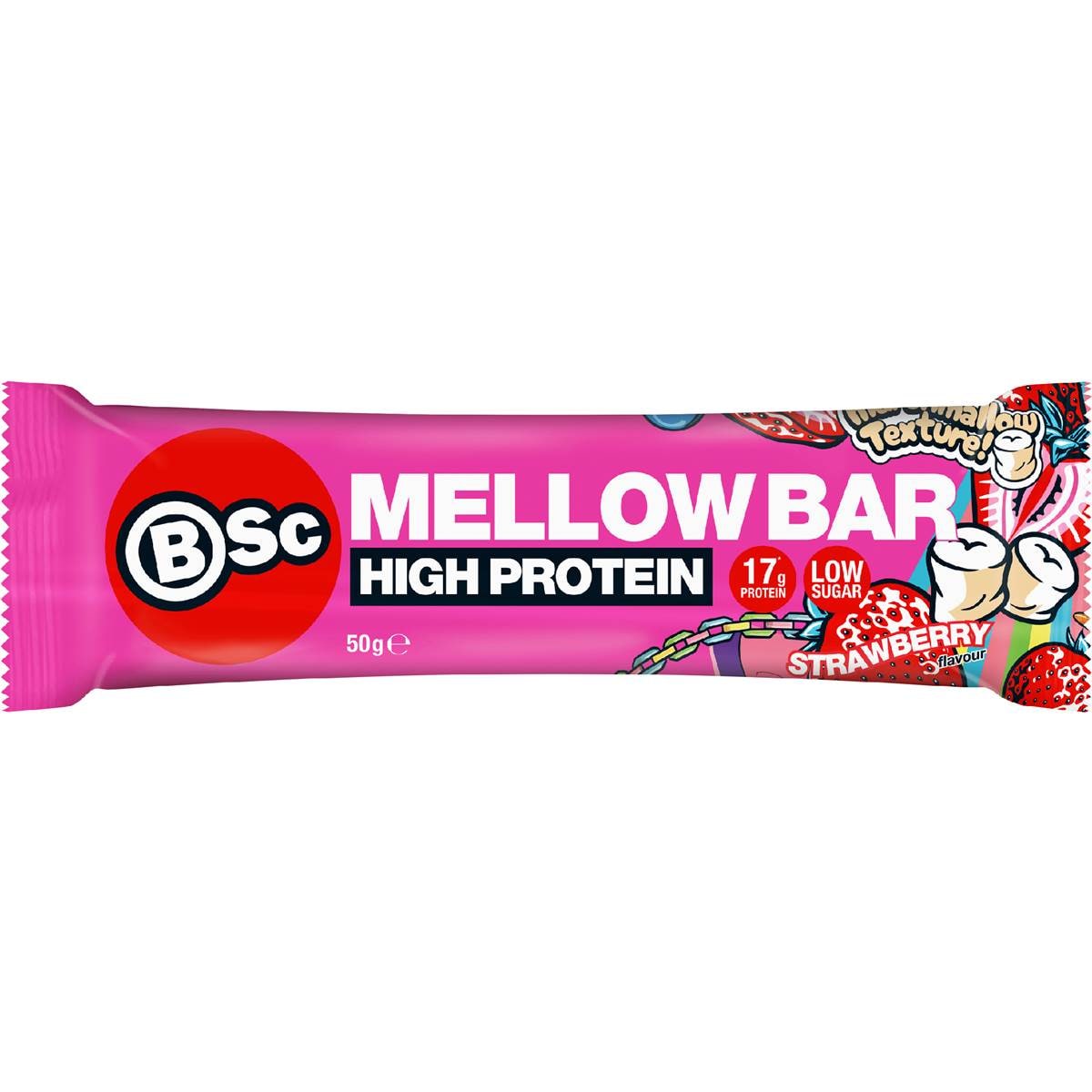 BSc High Protein Mellow Bar Strawberry