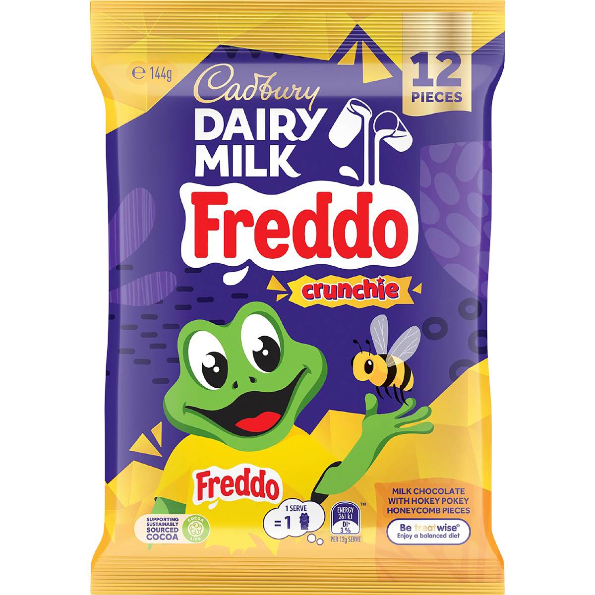Cadbury Dairy Milk Freddo Frogs Crunchie Chocolate 12 pack
