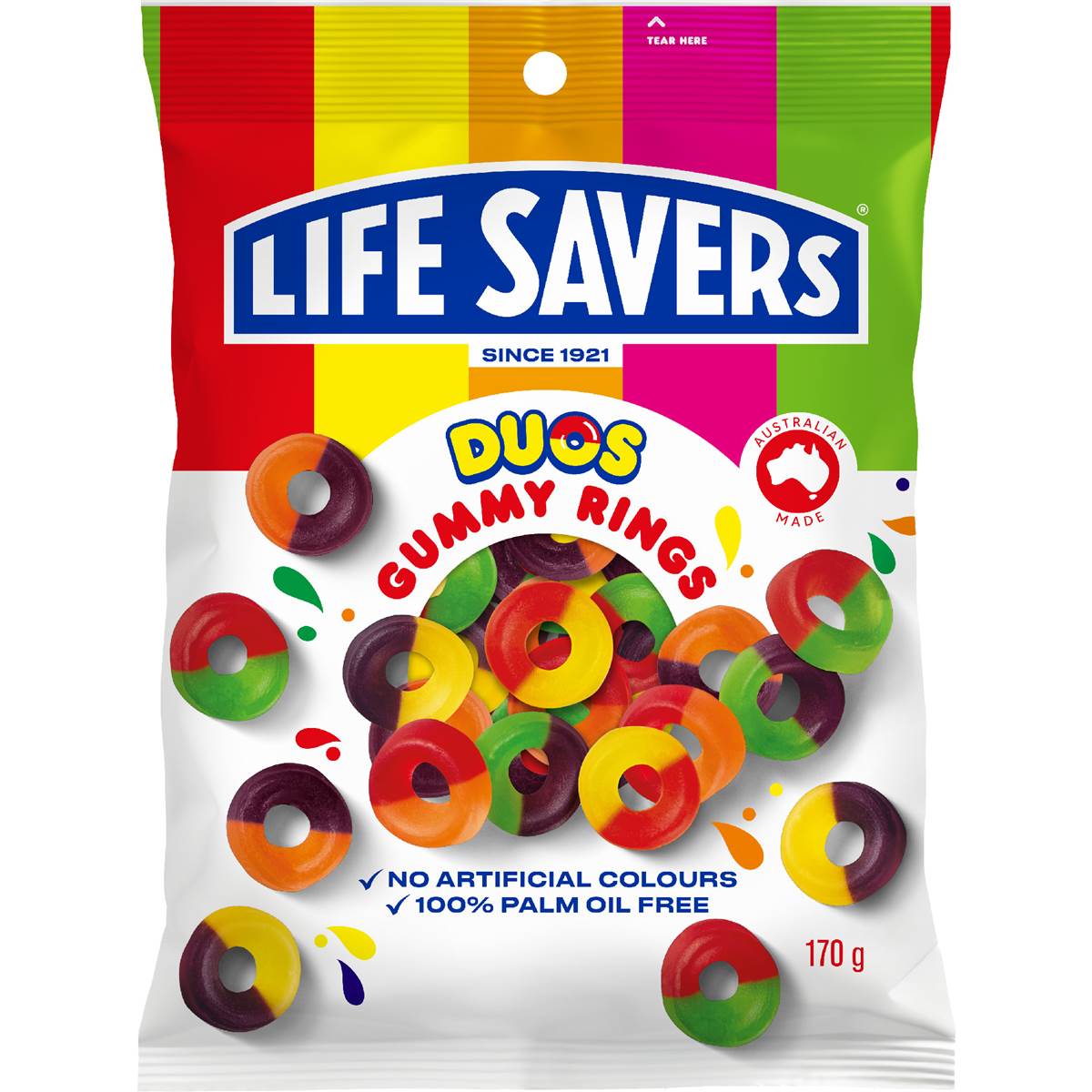 Life Savers Duos Gummy Rings 170g